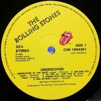 THE ROLLING STONES Undercover Vinyl Record LP Rolling Stones 1983..